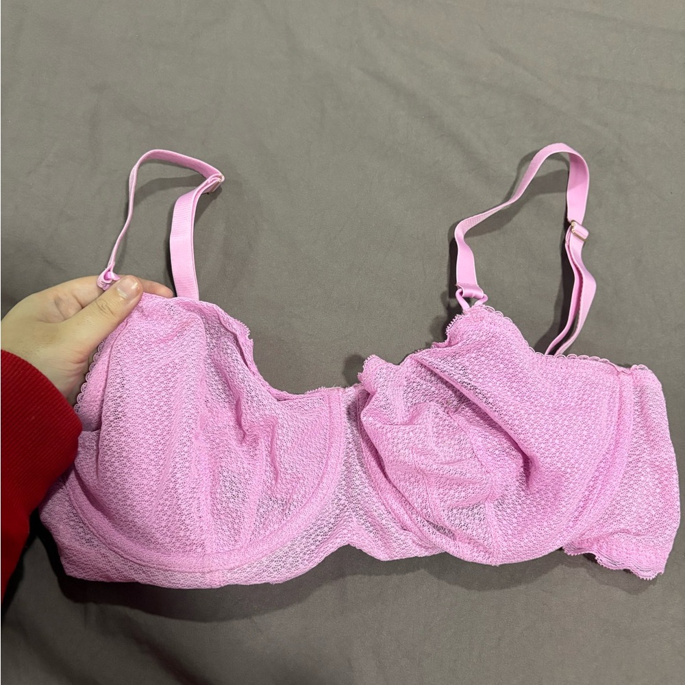 Auden Light Pink Textured Bra